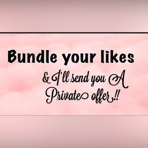 Bundle all items you like and I will send you a private offer. ❤️🧡💛💚💙